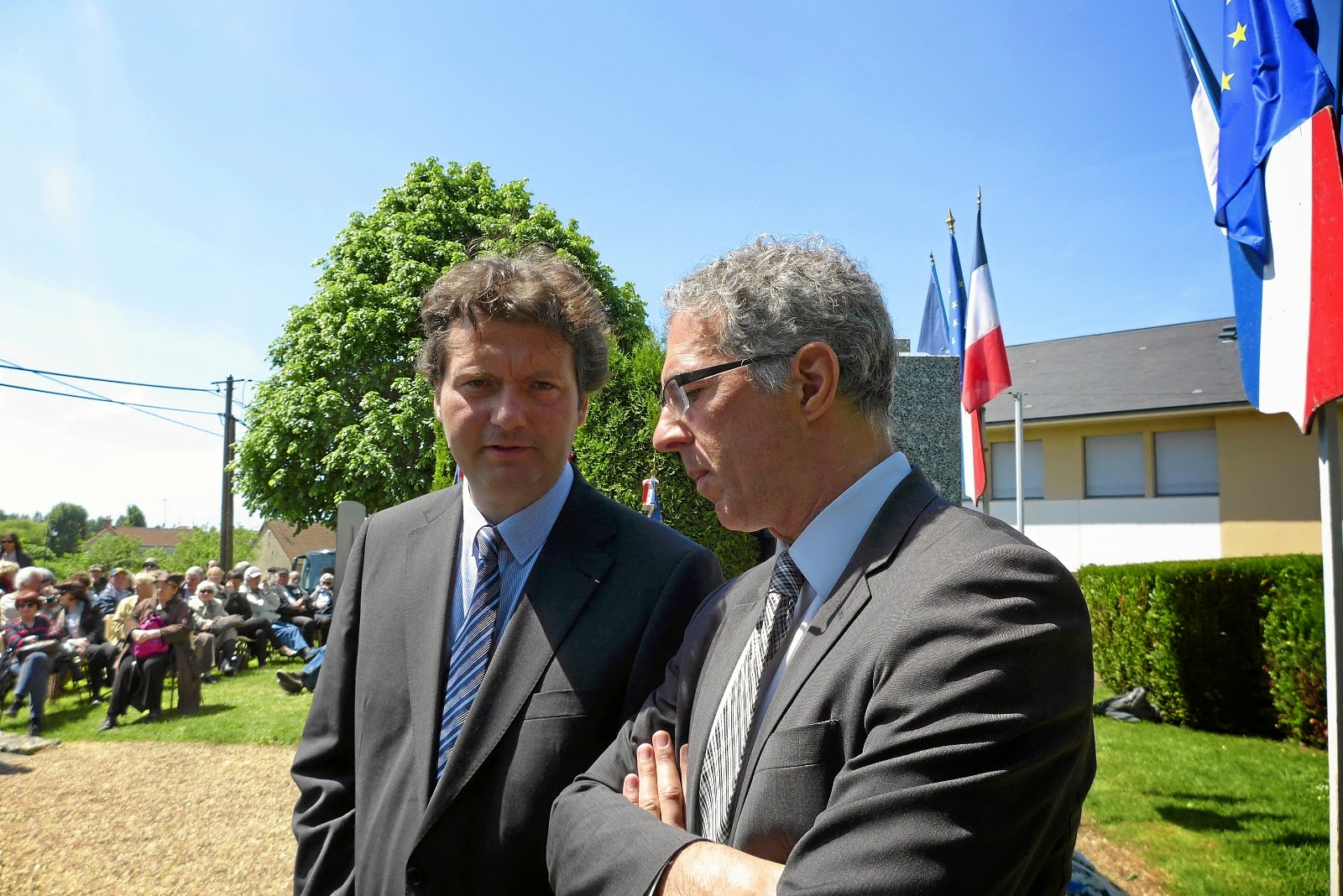 Olivier Lalieu et Jacques Fredj, commémoration dans le Loiret, mai 2015